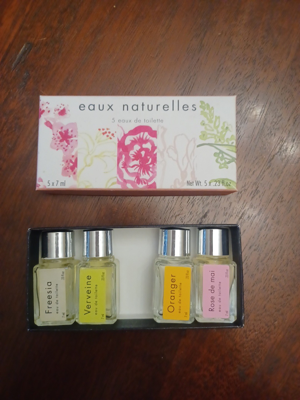 eaux naturelles Eau de Toilette Set Of 4 Freesia Verveine Oranger Rose De Mai